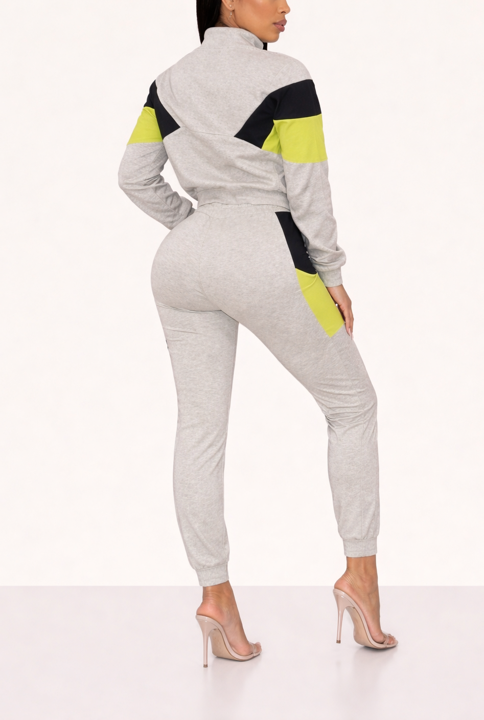 GREY & GREEN TRACKSUIT